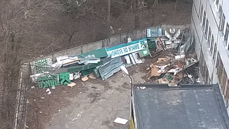 Poza zilei. Tot ce-a mai rămas din Banca de Economii