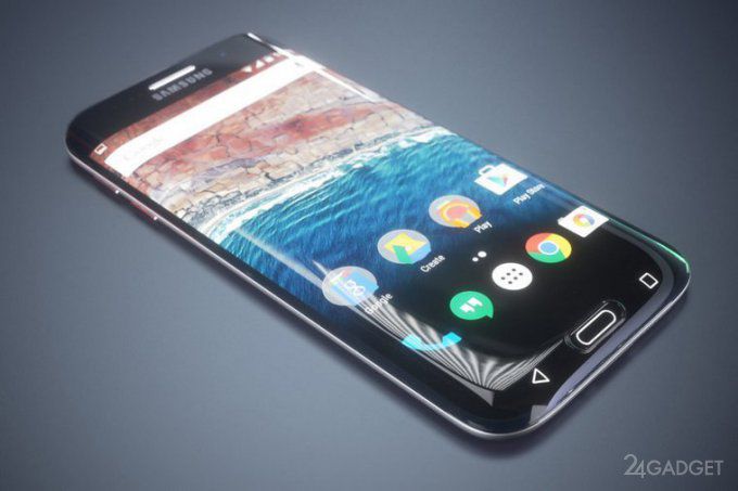 Samsung Galaxy S7 edge изогнули с трех сторон