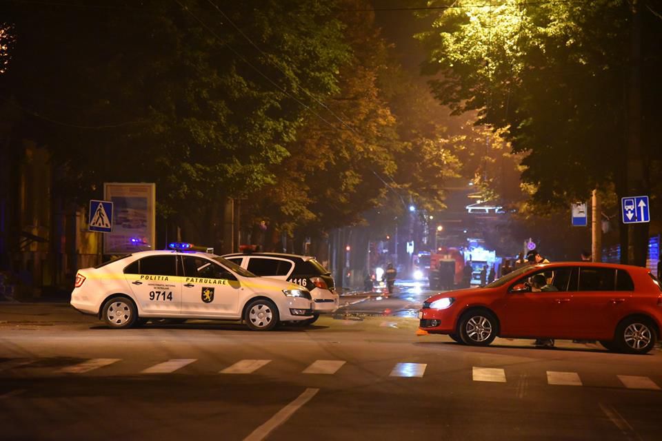 Причину пожара в центре Кишинева назовут в течение 10 дней
