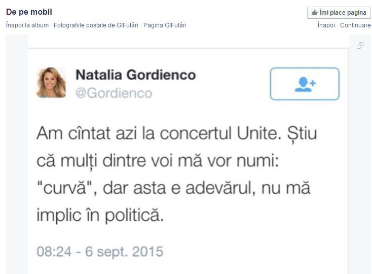 Gordienko explică de ce a cântat la Moldexpo: Banii primiți îi voi dona familiilor nevoiașe