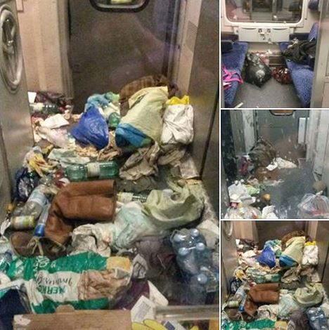 Refugiații care traversează Serbia și Ungaria lasă în urmă munți de gunoaie