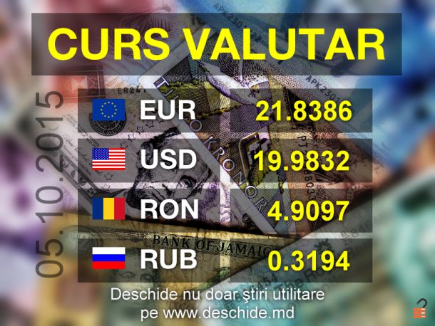 Și mâine leul se apreciază față de principalele valute de referință