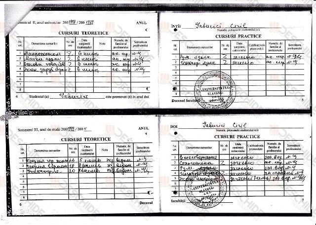 В Славянском университете премьера Габурича звали Ciril Gaburici