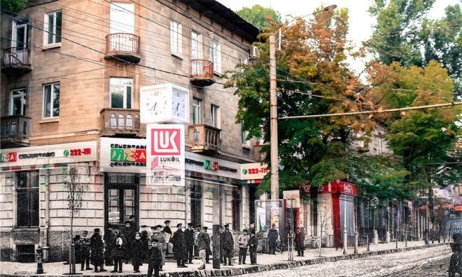 Проект «Машина времени» соединяет прошлое и настоящее нашей столицы на одном фото