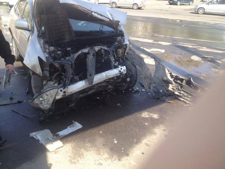 Accident de lux în capitală