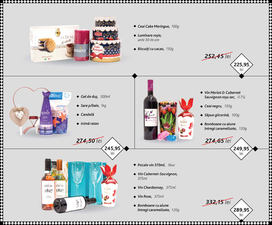 Grand Hall: seturi-cadou exclusive de la supermarketul Gourmet