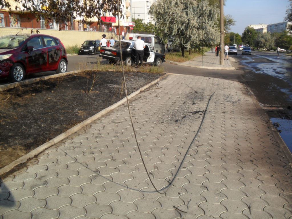 Incendiu la Ciocana: S-a aprins un microbuz