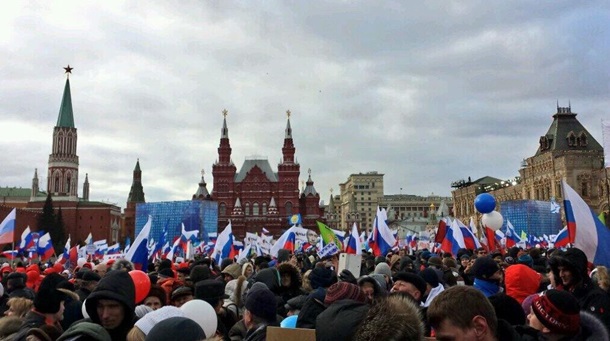 В Москве концерт в поддержку Крыма собрал 110 тысяч человек - МВД России