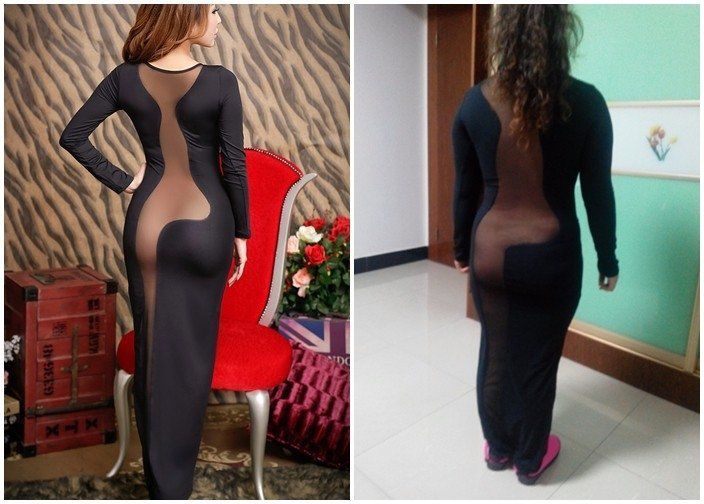 Ожидание vs Реальность: китаянка, заказавшая платье "как у актрисы", испытала шок