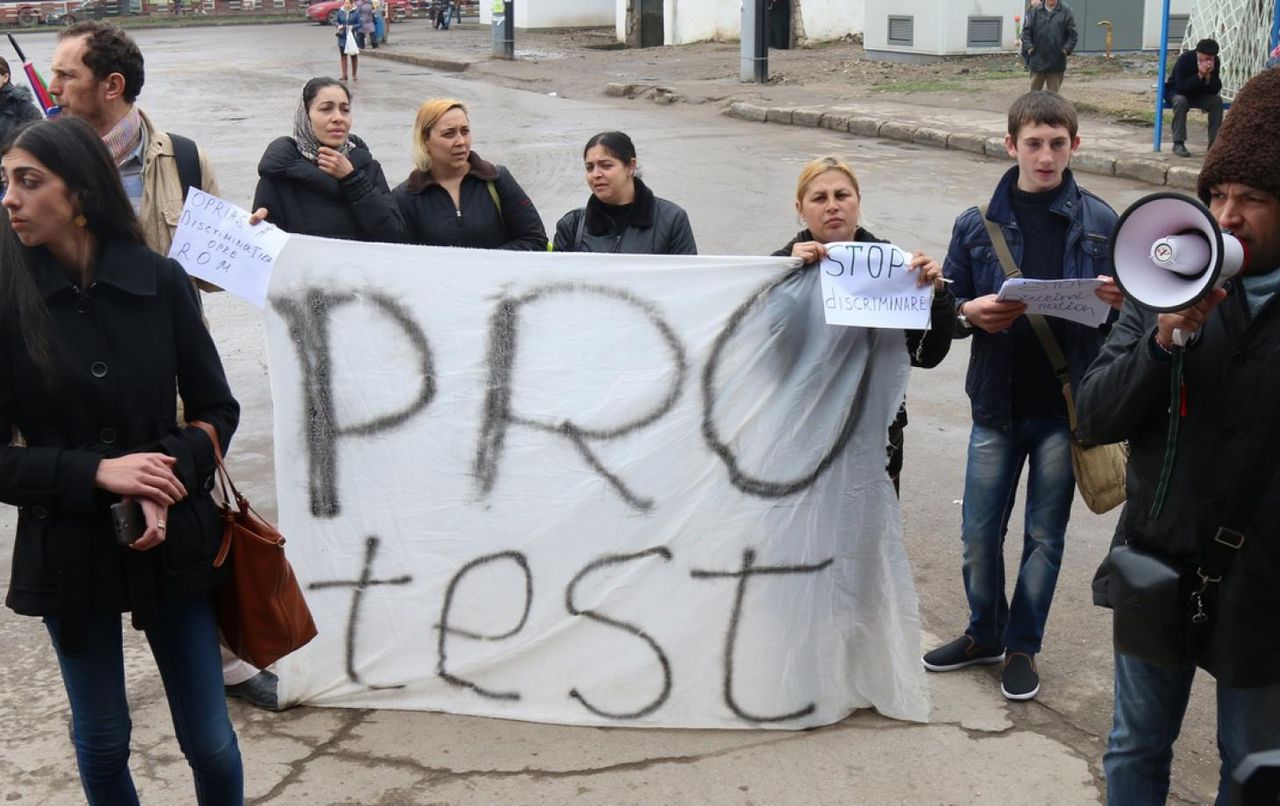 В Бельцах протестовали против дискриминации ромов
