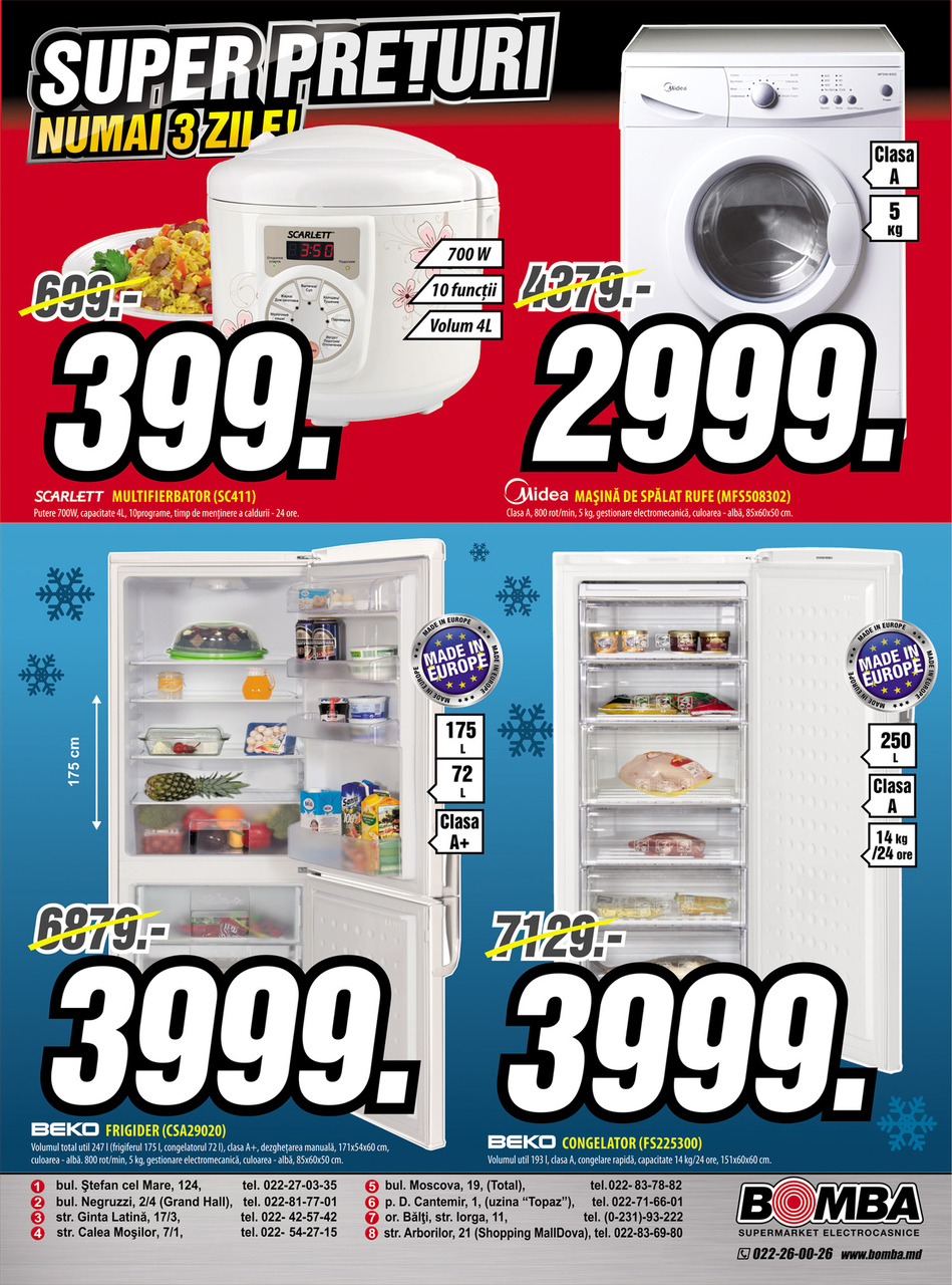 Bomba: numai 3 zile super preţuri de Ziua Oraşului!