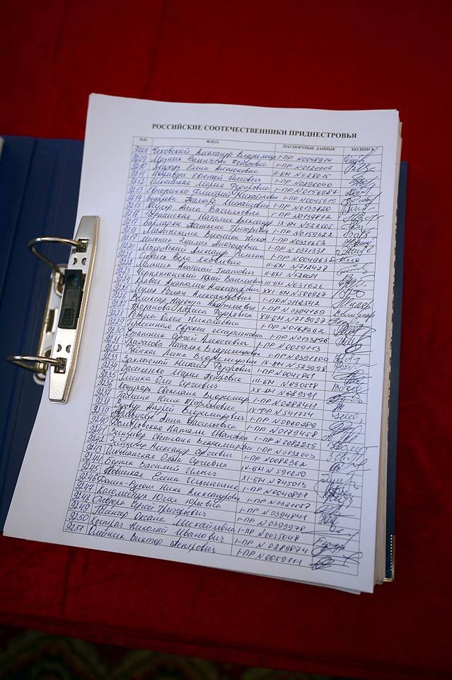 Кишинев изъял из самолета подписи приднестровцев за воссоединение с РФ