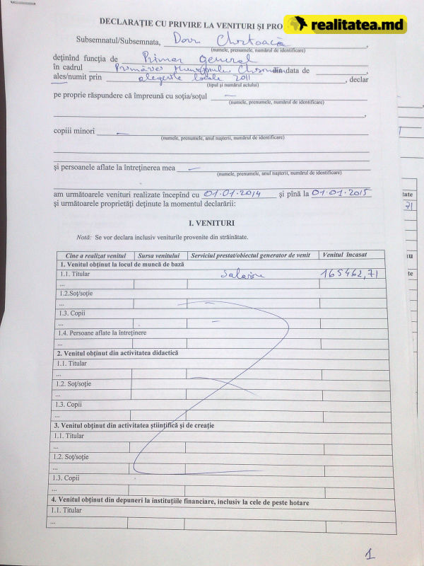 Declaraţia de avere a lui Dorin Chirtoacă. Câți bani a făcut primarul în 2014
