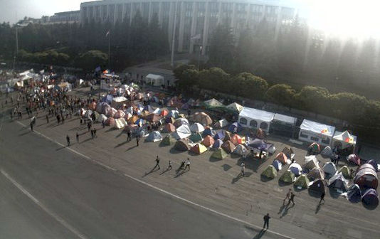 В Кишиневе прошел большой антиправительственный митинг