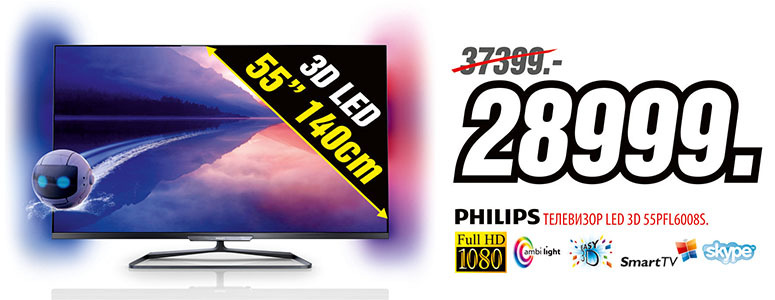 Эксклюзивно в Bomba: 4K UltraHD телевизор от Philips. Ультратонкий, ультрачеткий, экологичный