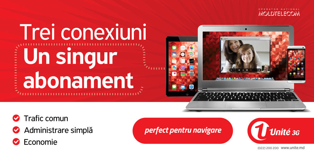 3 conexiuni – un singur abonament