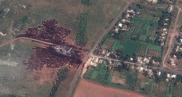 В сети появились снимки со спутника места падения Боинга-777