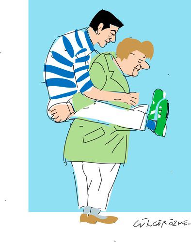 Кто не работает, тот ест. Карикатуры на референдум в Греции