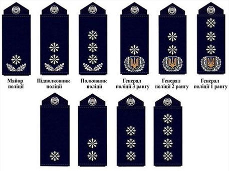 Погоны украинских полицейских украсят цветочками