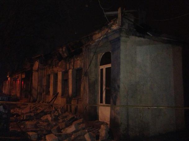 В Кишиневе ночью частично обрушилось здание