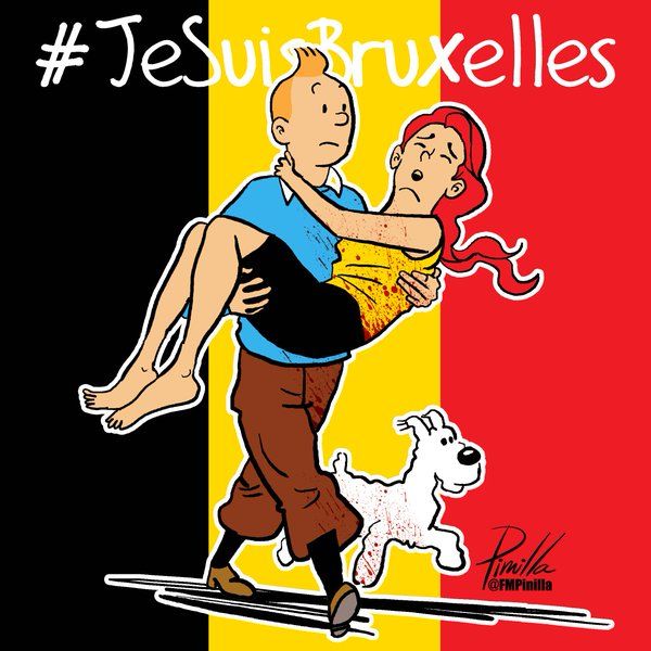#JeSuisBrussels: интернет-пользователи поддержали жителей Брюсселя