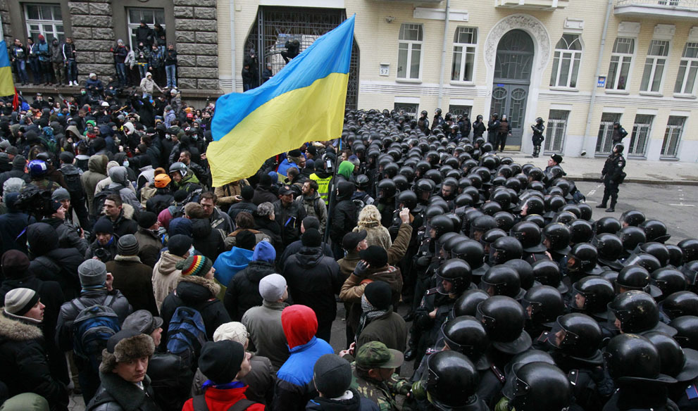 Впечатляющие кадры украинских протестов