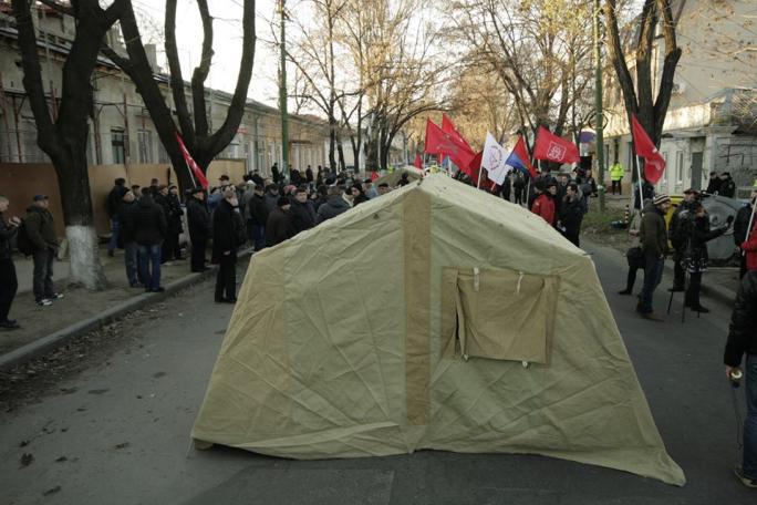В Кишинёве проходит митинг против Вильнюсского саммита
