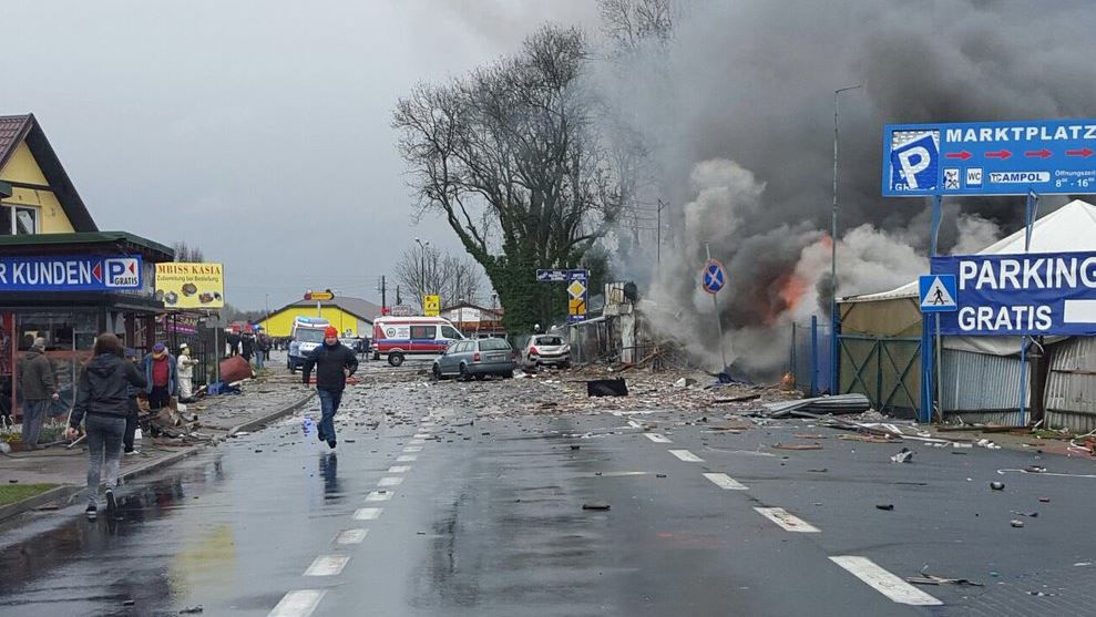 Взрыв прогремел на границе Германии и Польши