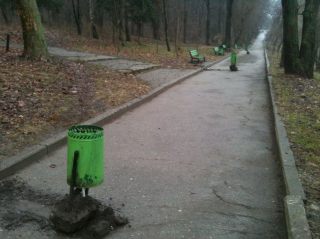 Imaginile surprinse intr-un parc din capitala
