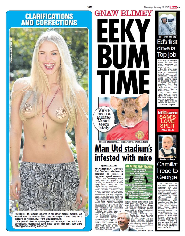 Британская The Sun возобновила рубрику с моделями топлесс