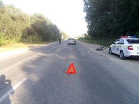 Biciclist accidentat la Străşeni; Victima s-a ales cu diferite traumatisme