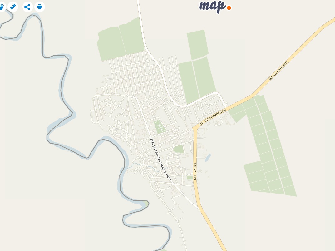 Город Леова на карте Point