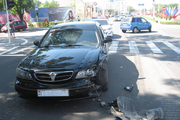 В Тирасполе столкнулись два легковых автомобиля