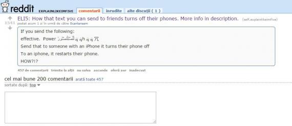 SMS-ul care blochează dispozitivele Apple