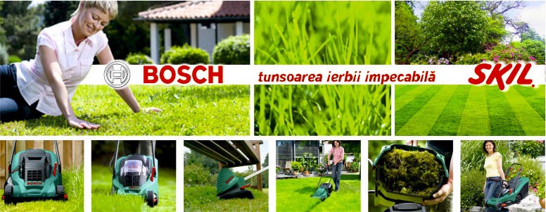 Bosch Skil: două maşini de tuns iarba la preţ de una