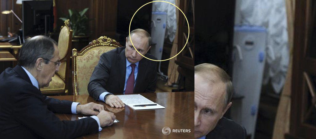 В Сети заметили в кабинете у Путина гладильную доску