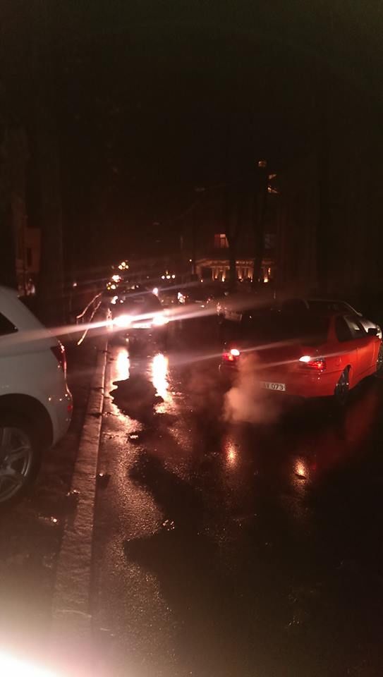 Ambuteiaj din cauza unui copac cazut pe strada Eminescu din capitala