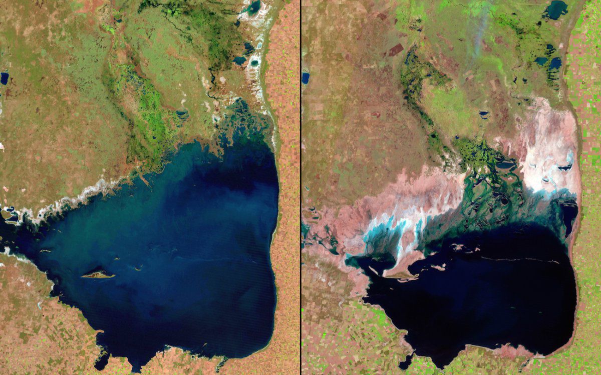 Земля "тогда" и "сейчас" - разительные перемены в фотографиях NASA
