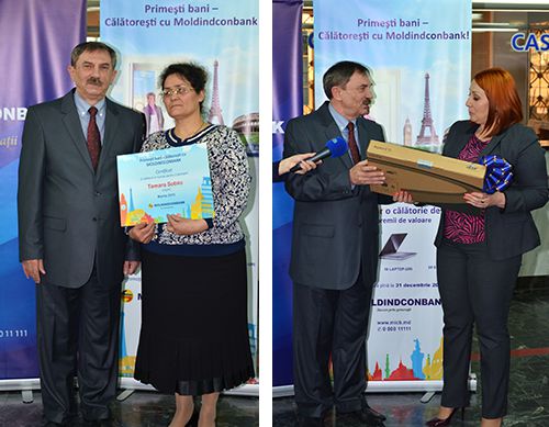 Moldindconbank și-a premiat cîștigatorii cu premii de vis
