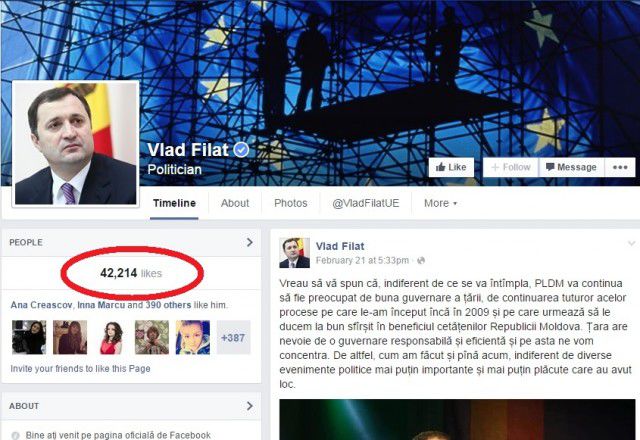 Vlad Filat, “părăsit” de peste 800 de oameni într-o singură zi