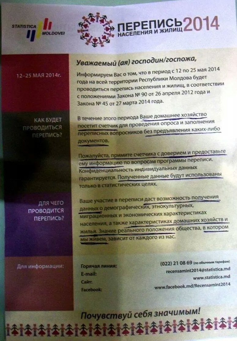 Перепись-2014: граждан просят принять «счетчика с доверием»
