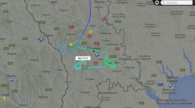 Trei avioane nu pot ateriza pe aeroportul Chisinau si se invartesc in cerc deasupra orasului