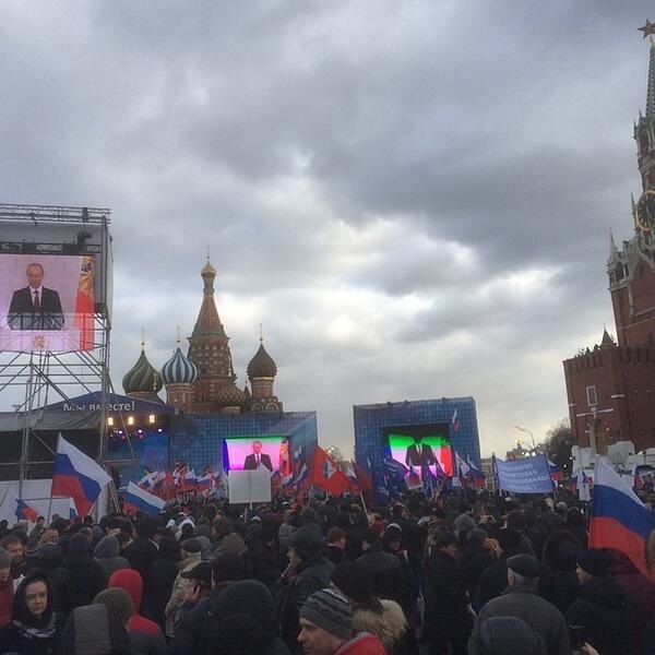 В Москве концерт в поддержку Крыма собрал 110 тысяч человек - МВД России