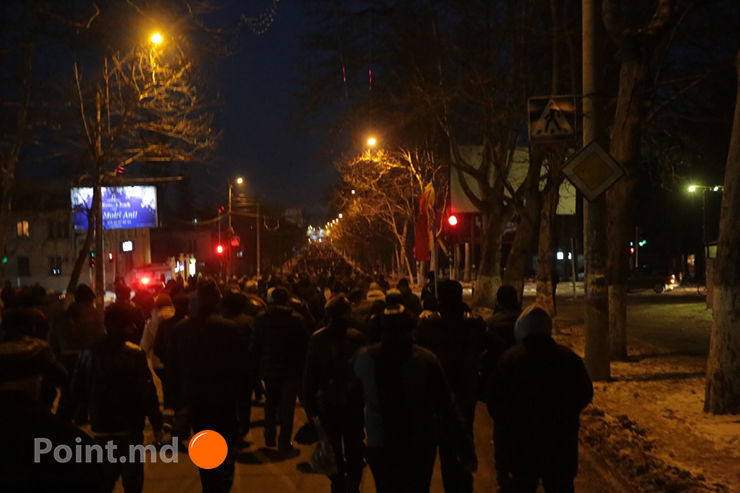 В Кишиневе прошел антиправительственный митинг