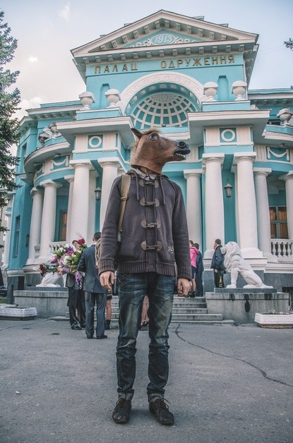 В харьковском метро катается "кентавр"