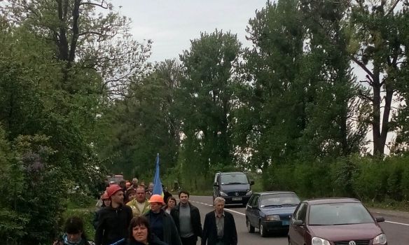 Во Львове шахтеры перекрывали международную трассу, требуя выплатить долги по зарплате