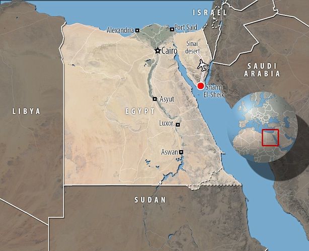Появились кадры с места катастрофы Airbus A321