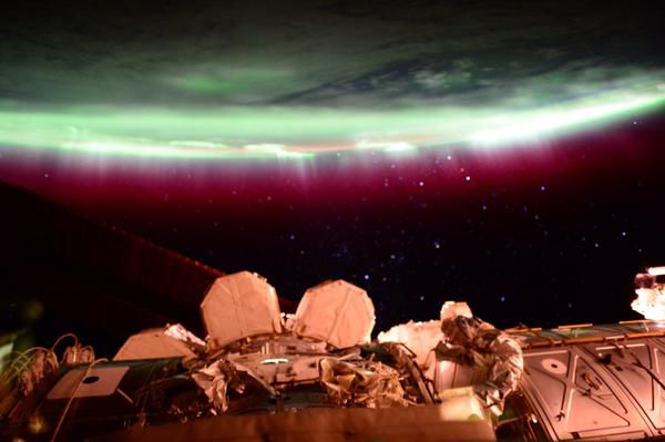 Cum arată aurora boreală, fotografiată din spațiul cosmic