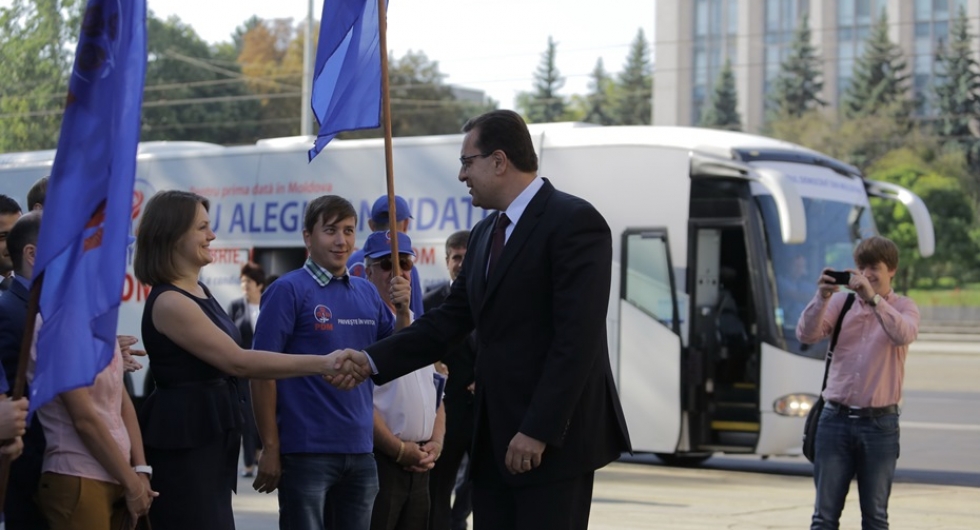Partidul Democrat din Moldova a lansat Expresul "Vocea Moldovei", pentru a se consulta cu cetatenii din tara