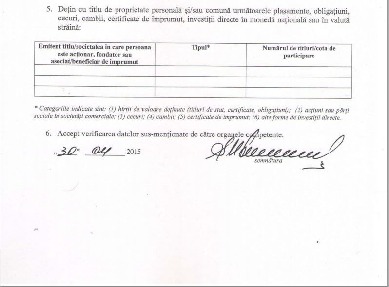 Serafim Urechean și-a declarat averea